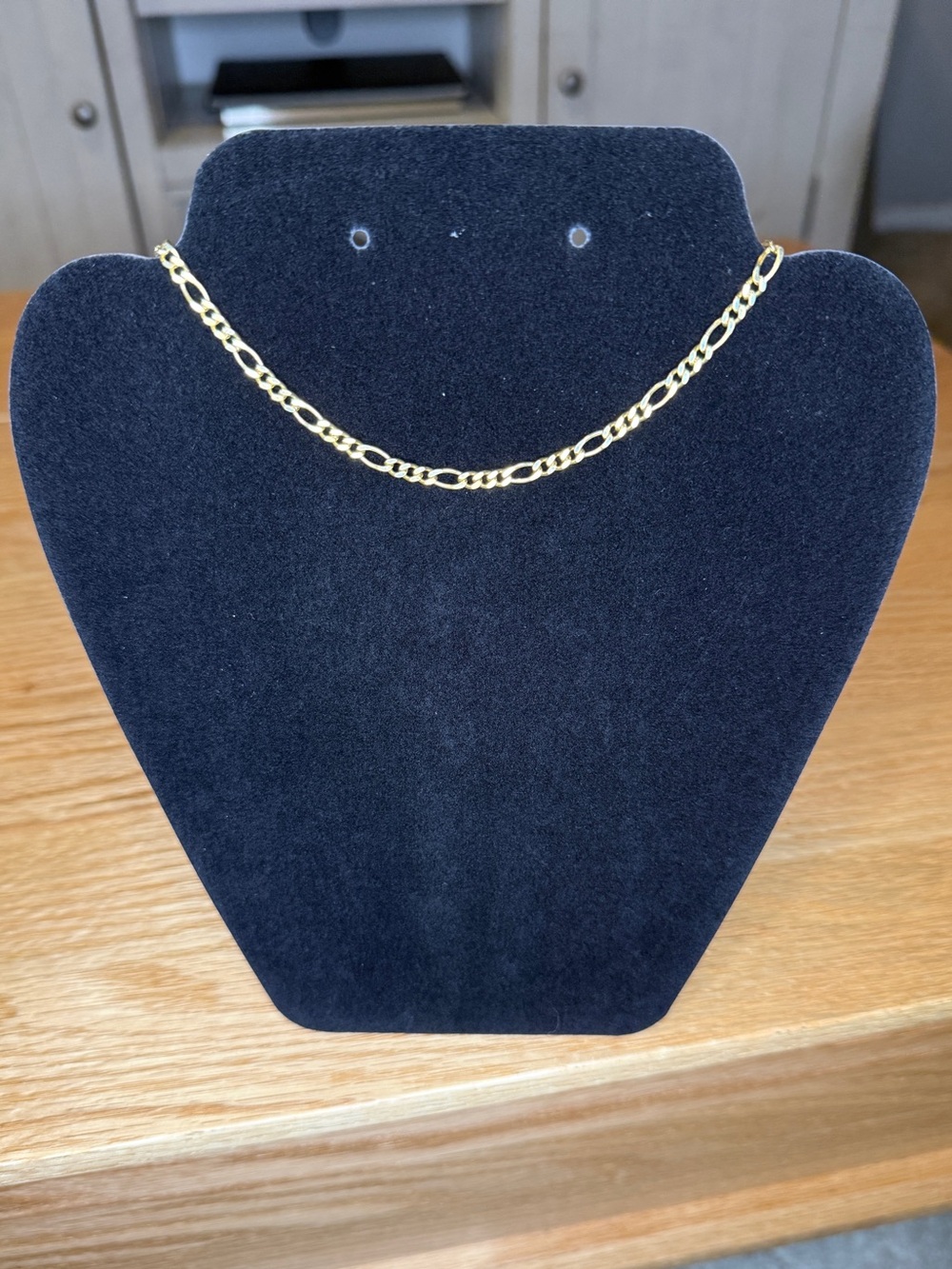 NEW 18K Gold Filled Figaro Bracelet 8”